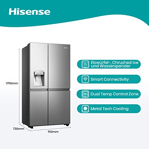 Side-by-Side-Kühlschrank Hisense RS818N4TIE mit Multi-Airflow-System
