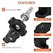 LUBELE UTV ATV Tie Down Anchors Kit, CNC Aluminum Eye Bolt Accessory Anchors for Quick Attach Bed Rail Compatible with CF Moto Cforce Zforce Uforce 1000 950 800 600 625 U10 Pro Accessories