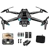 LYHFPV Drone con Telecamera 4K HD per Adulti e Principianti, Tempo massimo di volo 40+ minuti,Mini Quadcoptero RC Piegevole 2.4G WIFI con Motore Brushless, 2 Batterie, Autoscatto con Gestuali