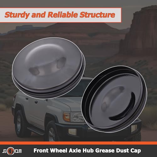Image of Front Axle Hub Grease Cap 43514-28010 43514-0K010 Compatible with Toyota 4Runner FJ Cruiser Previa Sequoia Tacoma Tundra GX460 GX470 Dust Cap