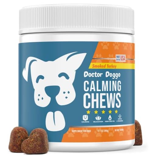 Doctor Doggo's Dog Calming Chews - 90 Vet Formulated Dog Calming Treats