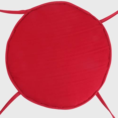 Holibanna 1 cojín redondo para taburete de bar para cocina, comedor, cojín de asiento de 1215 pulgadas con lazos, cojines antideslizantes para sala