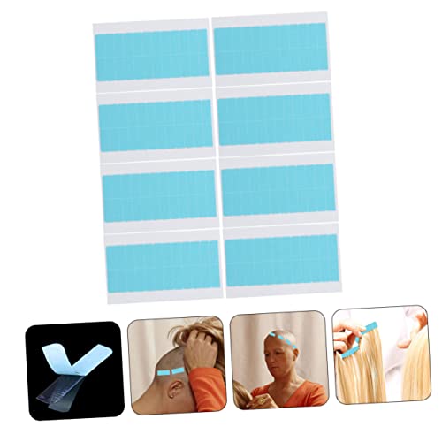 FOMIYES 8 Folhas De Extensões De Cabelo Costura Fita Invisível Dupla Face Fita Adesiva Para Perucas