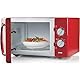 DOMO DO2925 Freistehend Mikrowelle - 5 Leistungsstufen - Auftauen - Mechanische Bedienung - Mit Timer bis 30 Minuten - 25L - 900W - Rot