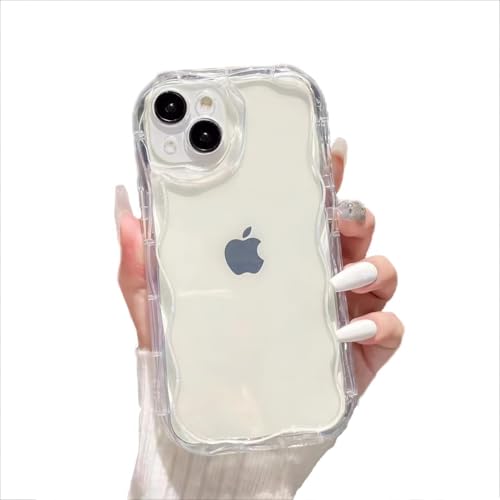 CASETK iPhone 16 用 ケース 韓国 おしゃれ クリア 透明 シンプル 耐衝撃 エアバッグ 滑り止め すり傷防止 薄型 軽量 スリム 携帯便利 黄変防止 アイフォン 16 用 ケース (white, iPhone16用)