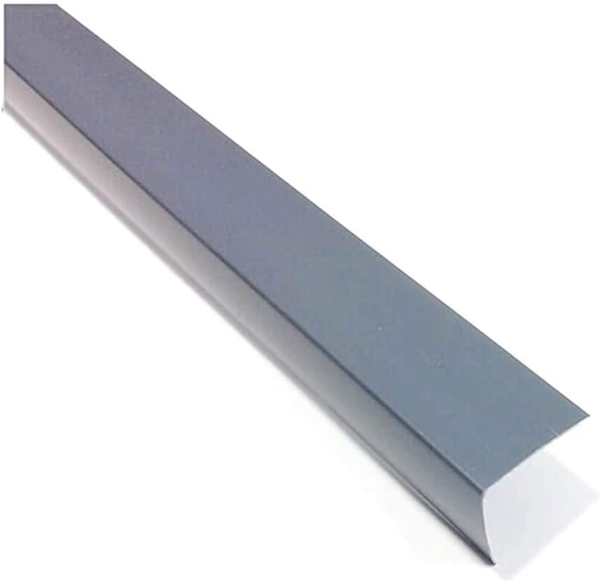 Grey Plastic 2.5 Meters PVC Corner 90 Degree Angle Trim Wall Corner Guard Edge Protector TMW Profiles (15mm x 15mm x 2.5M)