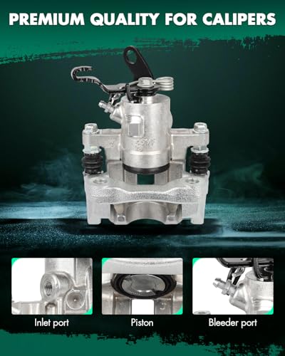 Image of SCITOO Rear Left Brake Caliper With Bracket 19B6650 Compatible For Audi For A3 2010-2012,For Volkswagen For Type 1 2013-2019,For Volkswagen For Golf 2011,For Volkswagen For Jetta 2012-2018
