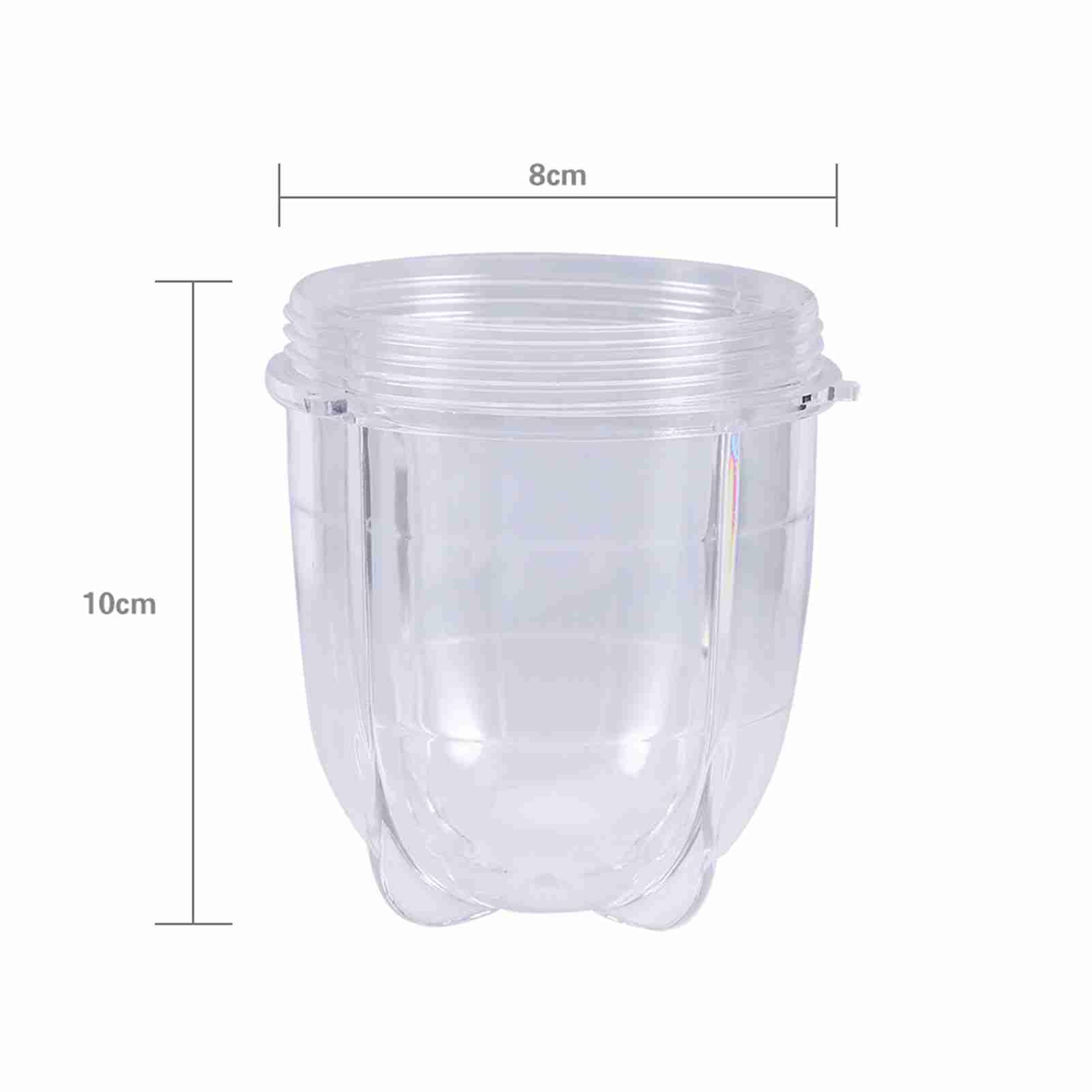 Juicer Cup Replacement, Plastic Tall Short Transparent Cup Mug Blender Juicer Replacement Parts Accessories for Universal Blender Drinks (Tall Cup)