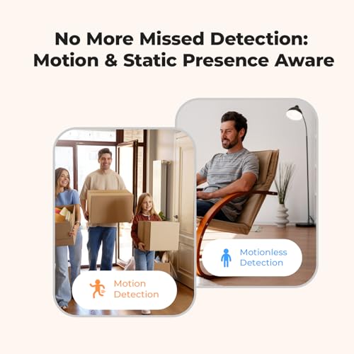 Image of THIRDREALITY Presence Sensor R2,24GHz mmWave Radar,Adjustable Sensitivity,Zigbee Hub Required,Battery Powered,Support Home Assistant,SmartThings,Homey or Echo Devices with Built-in Zigbee hub