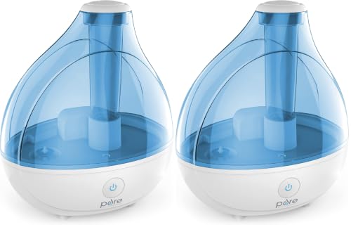 Image of Pure Enrichment MistAire Ultrasonic Cool Mist Humidifier - Quiet Air Humidifier for Bedroom, Nursery, Office, & Indoor Plants - Lasts Up To 25 Hours (Pack of 2)