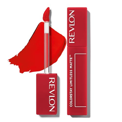Revlon Rouge à Lèvres, ColorStay Limitless Matte Rouge à Lèvres liquide, Formule Vegan, Sans bavure, Longue tenue, Léger et Confortable, Waterproof, 010 Top Talent, 5 ml