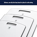 HENCKELS 3pc Polypropylene Cutting Board Set - Bacteria-Free Material, Silicone Non-Slip Feet, Dishwasher Safe - White, 11592-000