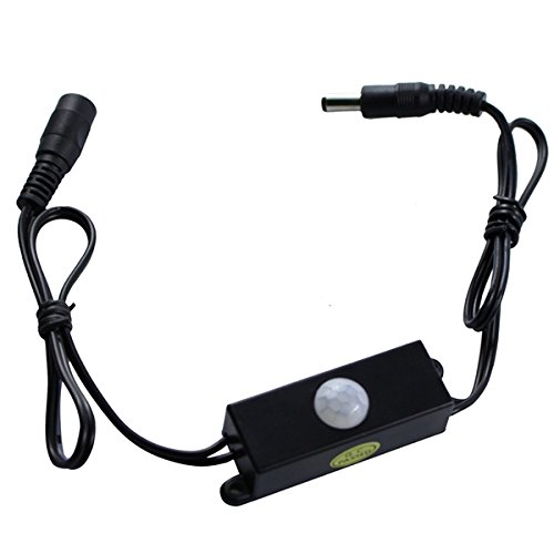 OKblacety Controlador de Interruptor de inducción DC5-24V LED PIR Macho y Hembra 4A for Tira Cover