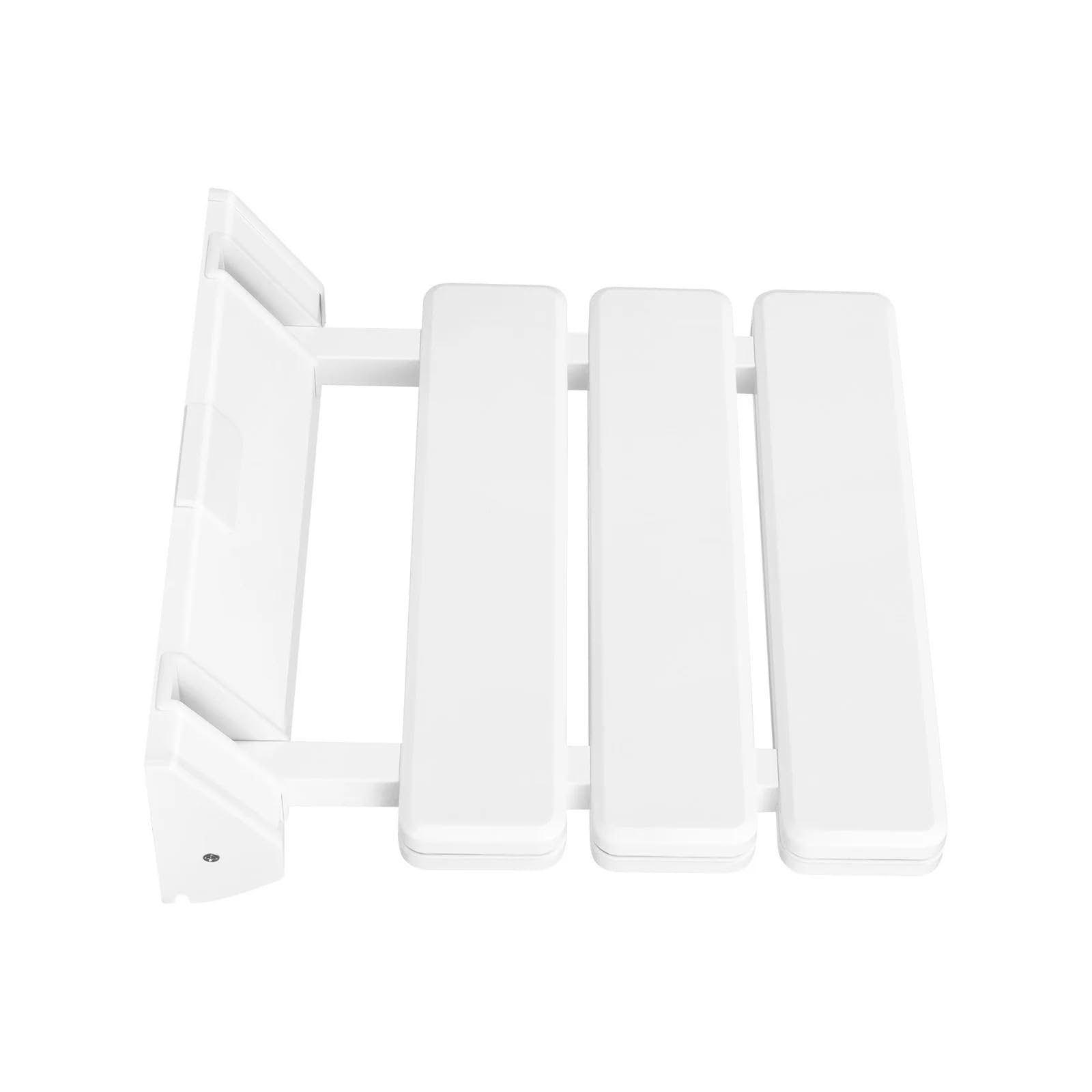 Asiento Ducha Pared Montada Asiento de Ducha Plegable Pared | Taburete montado de 36 × 33,5 cm con carga máxima de 130 kg