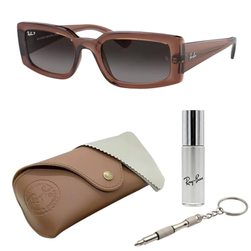 Image of Ray-Ban RB4395 KILIANE BIO-BASED Square-Round Shaped Sunglasses for Men & Women with Official RAYBAN Eyewear Kit