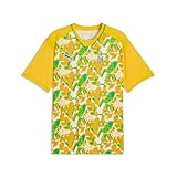 PUMA Men's Neymar Jr Passion Jersey, White-Pelé Yellow- Green- Team Royal SS26, Medium Neymar Jr Brazil Passion Jersey