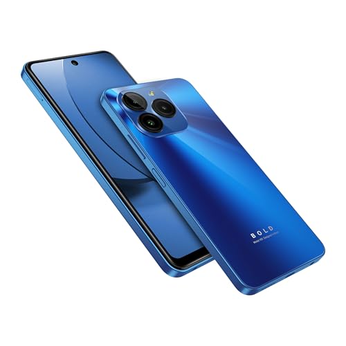 Image of BLU | Bold K10 | 2024 | All-Day Battery | Unlocked | 6.6 inch HD+ Infinity Display | 128 /4GB | Triple 50MP Camera | US Version | US Warranty | Blue