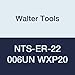 Walter Tools NTS-ER-22 006UN WXP20 Carbide NTS Threading Inserts, External Thread, Full Profile, American UN 60 Degree (Pack of 10)