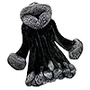 Giacca di pelliccia da donna invernale, giacca di peluche da donna con cappuccio, cappotto di pelliccia a maniche lunghe elegante e caldo cappotto di pelliccia da donna giacca in finta pelle cardigan