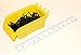 WALLPEG 36 Pack Pegboard Bin Kit – 18 Medium & 18 Large Yellow Peg Board Storage Bins | Parts Organizer for Garage, Workshop, Craft Room, Office & Workbench | Pegboard Accessory Organier | MADE IN USA