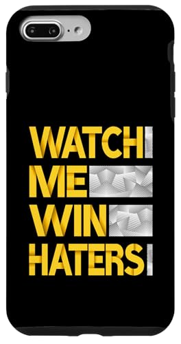 University Varsity-�S�[���h�J���[ Watch Me Win Haters �C�G���[ �X�}�z�P�[�X iPhone 7 Plus/8 Plus �p