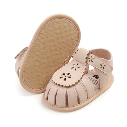 Image of Infant Baby Girls Boys Summer Sandals Premium Unisex Non Slip Rubber Soft Sole Breathable Toddler First Walker Outdoor Beach Shoes