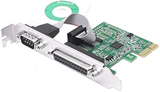 CERRXIAN PCIe to RS232 Combo Serial Parallel Expansion Card DB9 Serial+DB25 Parallel to PCI-E 1x Controller Card
