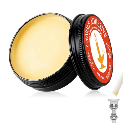 Weicher Kerzenkleber Kerzenkleber Wachsklebeplättchen für Kerzen Befestigen Kerzen Zubehör für Verschiedene Kerzenständer ideal für Advent Hochzeit und Alltag 100g
