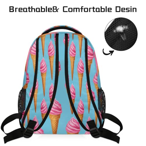 Mochila de helado con compartimento acolchado para portátil de adolescentes 4