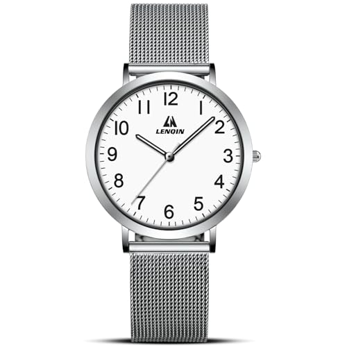 LN LENQIN Reloj Mujer Relojes Reloj de Pulsera Impermede Mujeres Acero Inoxidable para Mujeres Clásicos Análogos de Cuarzo