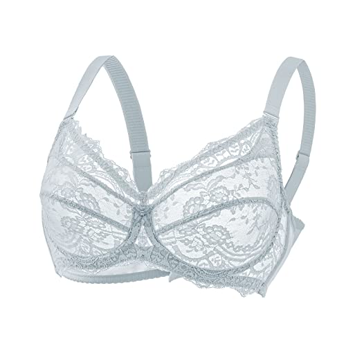 Baetty Lace Bras For Women, Minimizer Bras For Women Underwire, Supportive Bras For Women Full Coverage, Underwire Bras For Women, Unlined Women Bra Blue 38D #TOP6