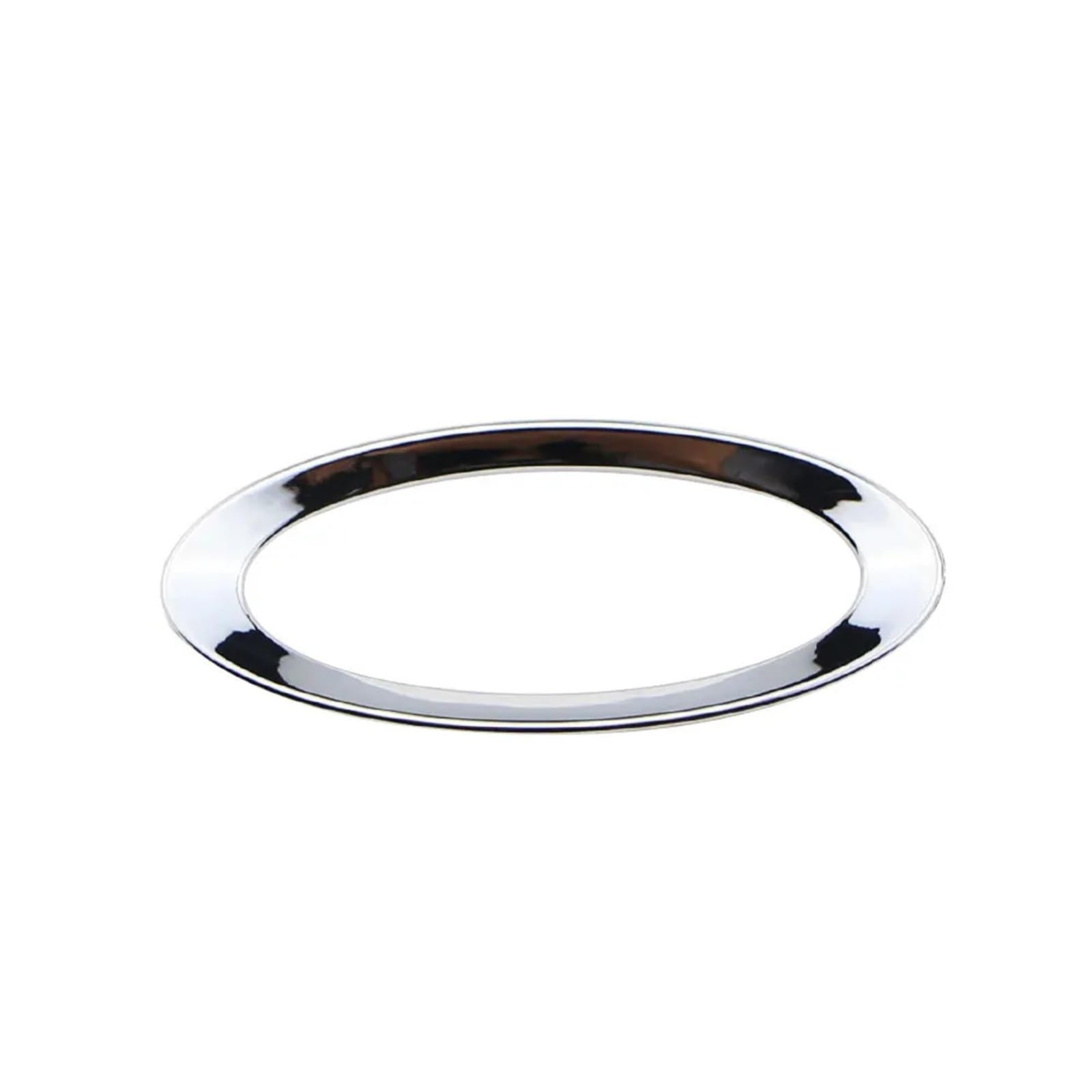 KUWAYO ABS Chrome Car Steering Wheel Decoration Ring Trim Sticker for Ford Focus 2 3 Fiesta Mondeo Ecosport Escape(for Kuga Escape)