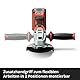 Einhell Professional Akku-Winkelschleifer AXXIO 18/125 Q Li-Solo Power X-Change (18 V, 700 W, 125 mm Scheiben-Ø, 33 mm Schnitttiefe, Brushless, Quick-Fix-Nut, ohne Trennscheibe, ohne Akku)