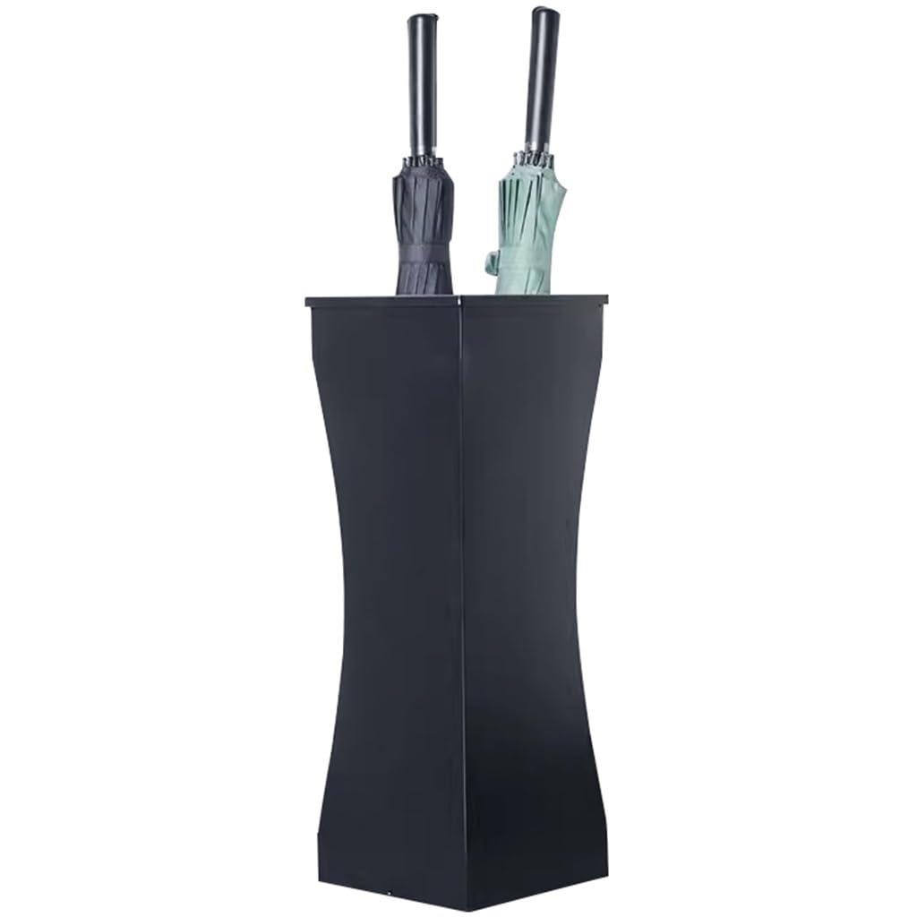 Flyiodfcxv Black Umbrella Stand, Indoor Simple Style Waist-Shaped Holder(Black)