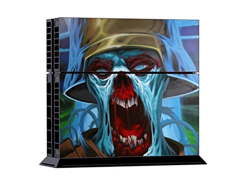 Gaminger Playstation 4 - Kit de Skins (Fundas Adhesivas) para Consola + 2 mandos de Control  Zombie Trooper