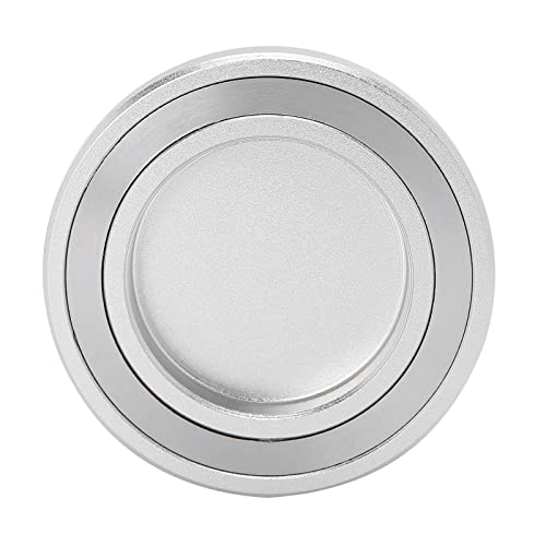 XHTLLO Support De Buse De Sèche-Cheveux Magnétique en Aluminium Outil De Stockage De Diffuseur De Souffleur De Cheveux(60mm-Argent)