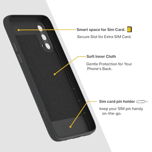 Image of Pikkme Back Cover for Oneplus Nord CE 5G Camera Protection 3D Hexa Cube Design Silicone Protective Bumper Case (Grey)