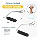 Total Gym Accessories Open Ended Chrome Grip Handles for Total Gym Home Workout Machines, Compatible for Supra, Electra, FIT, Black