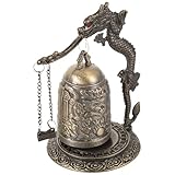 TIDTALEO 製龍頭ベル置物 コンパクト軽量耐久オフィスデスク飾り 独特形状文化風格インテリア装飾品