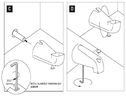 Design House 522912 Slip on Tub Diverter Spout by Design House - Image 3