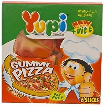 Yupi Gummi Pizza Chocolates (Pack of 24 Pcs)