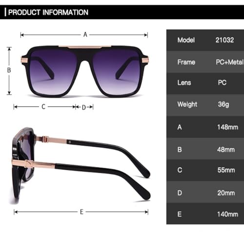 Lunettes de soleil carrées MUTYNE pour éviter l'éblouissement