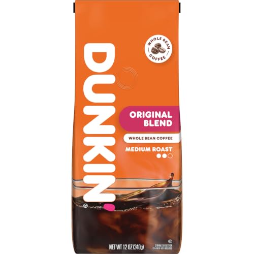 Dunkin’ Original Blend Medium Roast Whole Bean Coffee, 12 Oz. Bag - image 1