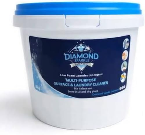 Diamond Sparkle Laundry Detergent and Multi-Purpose Cleaner | All-in-One Formula, Low Foam Detergent, Replace Fabric Softener , Stain Remover