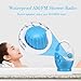 ASHATA AM FM Shower Radio Built in Speaker, Adjustable Volume, Portable Hanging Bathroom Radio with Rotating Knob for Easy Tuning