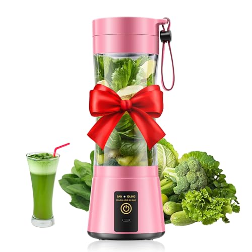 Image of Cordless Portable Personal Size Blender - Small Blender Make Smoothies | 12oz Lightweight Leak-Proof Mini Blender, 6 Steel Blades, Powerful Quick Blend, Easy Clean, Suit in Travel /Office /Gym /Picnic