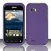 PURPLE Hard Rubber Feel Plastic Case for LG myTouch Q C800 / Maxx Q (T-Mobile Slider Version Only) [In Twisted Tech Retail Packaging]