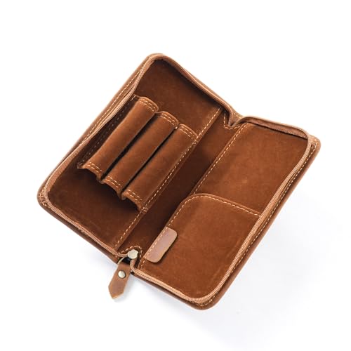 3 Divided Slots Pen Case Fountain Pen Holder Large Capacity Stationery Bag Pencil Organisers for Students