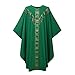 CAMDOM Catholic Priest Chasuble Church Mass Vestment Robe with Stole