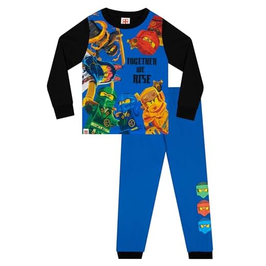 LEGO Ninjago Kai Pijama Niño | Ninjago Pijamas Invierno Niño | Pijamas De Niños | Multicolor 5-6 años
